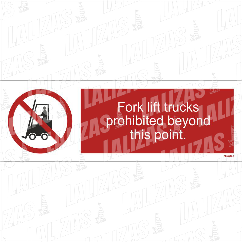 Folk Lift Trucks Prohibited #8585Gm, Vinyl image