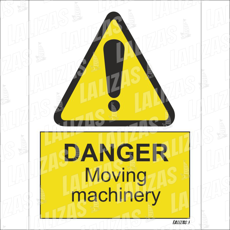 Danger Moving, White Vinyl Self Adhesive image