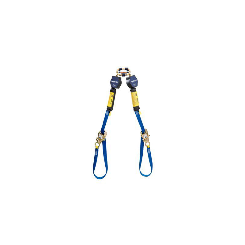 3M™ DBI-SALA® Nano-Lok™ Tie-Back Twin-Leg Quick Connect Self Retracting Lifeline, Web 3101374, 9 ft. (2.7m) image