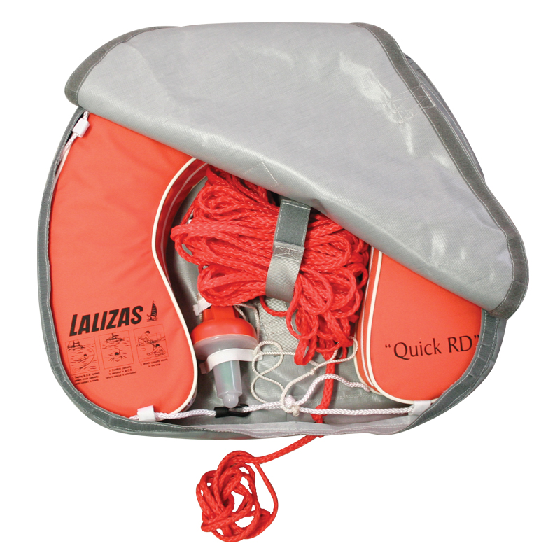 Set Horseshoe Lifebuoy 'Quick RD' orange, Lifeb. Light 71325, 30m rope, case gray image