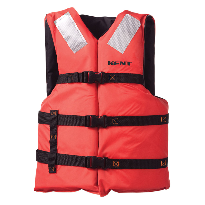 Kent Universal Commercial Vest, USCG Type III, Adult, Orange image