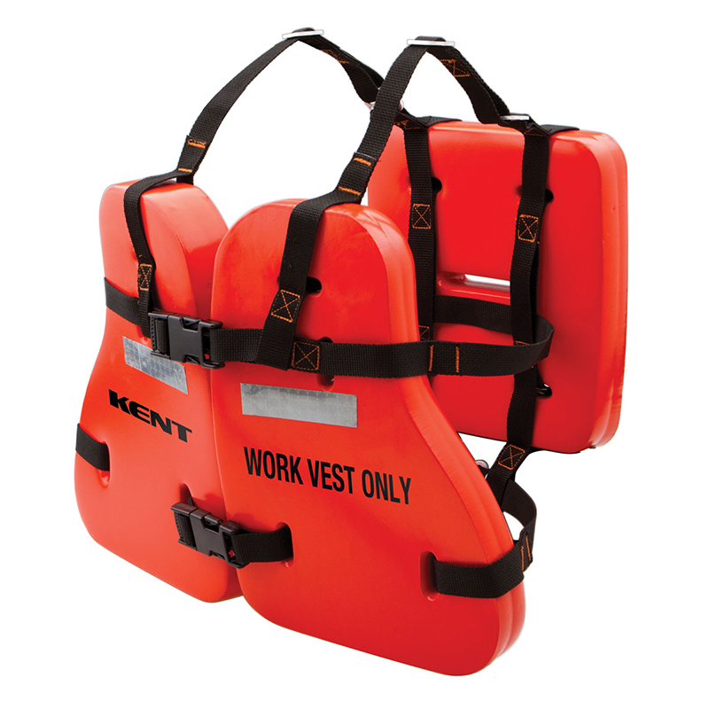 Kent Work Vest, Vinyl Dip, USCG Type V, Adult image