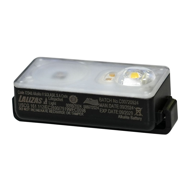 LALIZAS Lifejacket LED flashing light "Alkalite II" ON-OFF water activated, SOLAS/MED/USCG-MER image