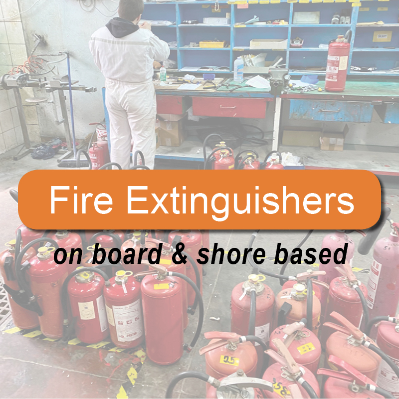 Fire extinguishers - on board & shore based image