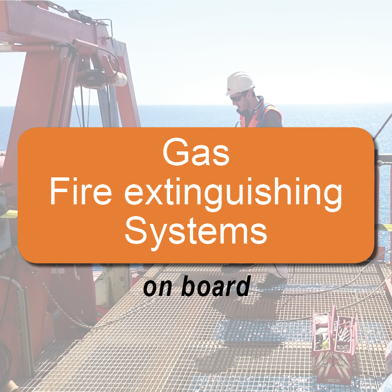 Gas fire extinguishing systems - on board image