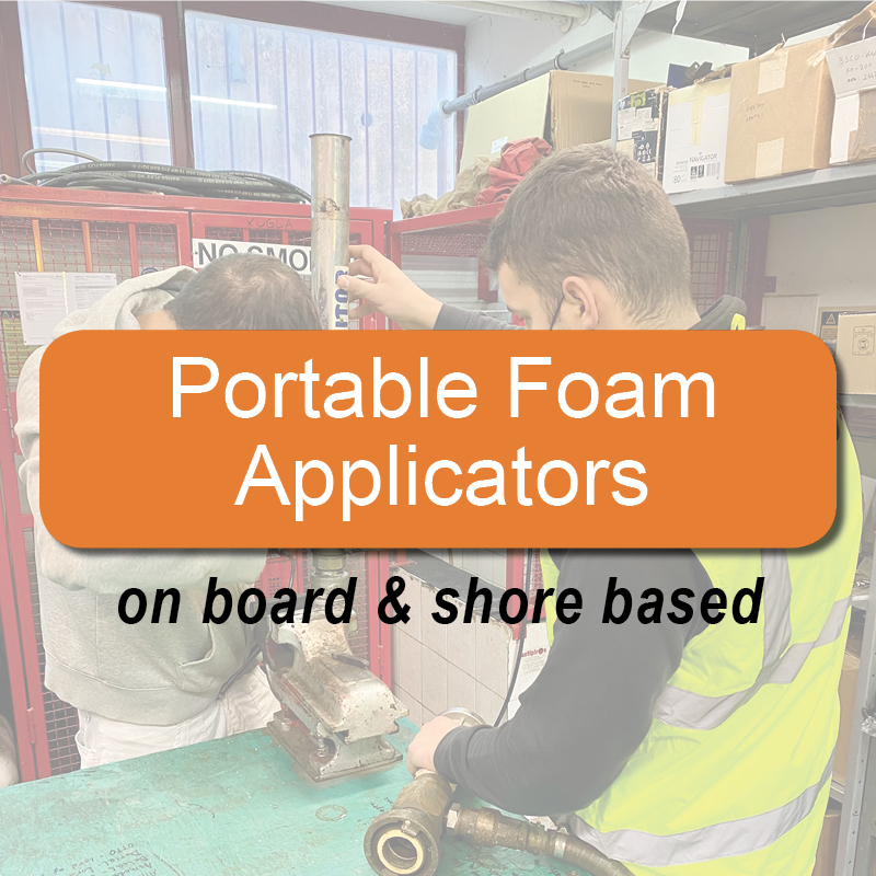 Portable foam applicators  - on board & shore based image