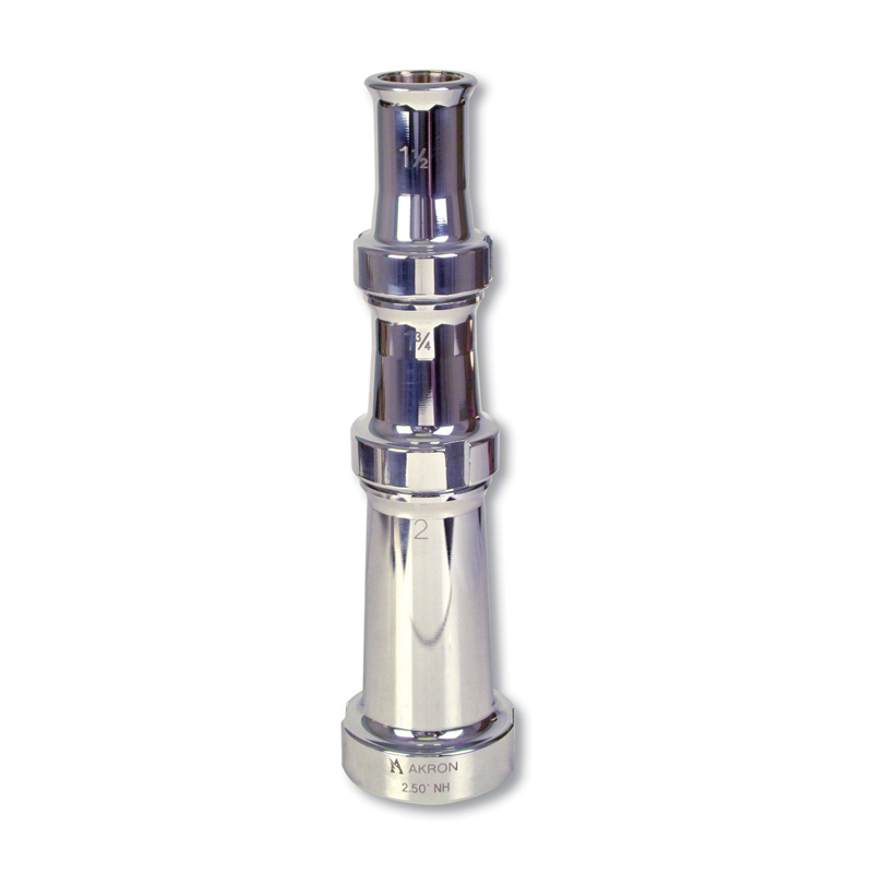 Akron Triple Stacked Tip, Chrome plated aluminum, 38 x 44 x 50 mm, L.394 mm, 1.1 kg image