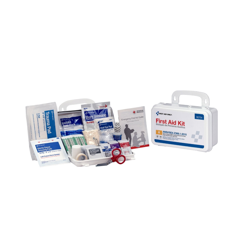 First Aid Only, Bulk Plastic First Aid Kit, 10 Person image