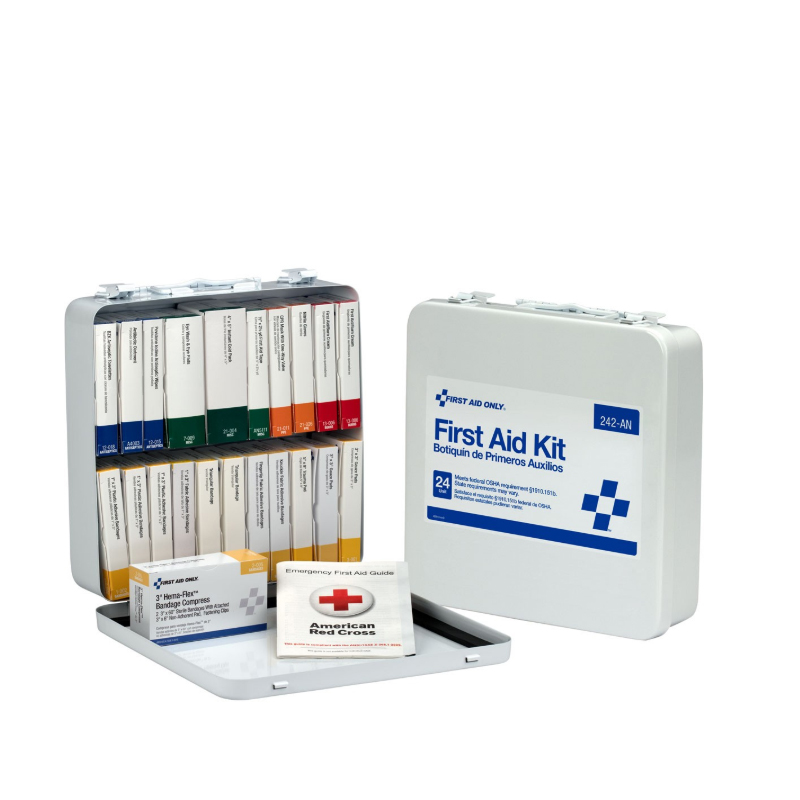 First Aid Only® 24 Unit First Aid Kit, Metal Case image