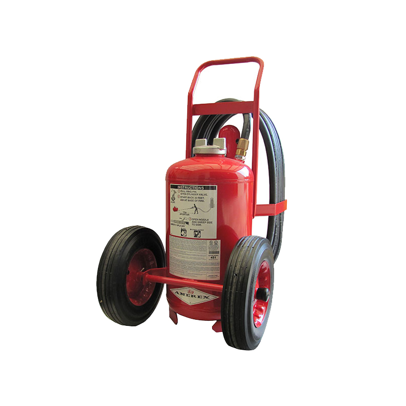 Amerex Wheeled Extinguisher CO2 125lb, Model 452 image