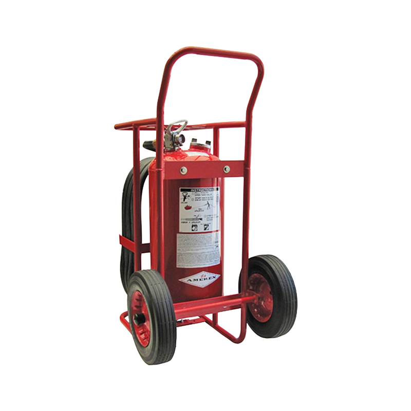 Amerex Wheeled Extinguisher Dry Chemical Stored Pressure 125lb, Model 490 image