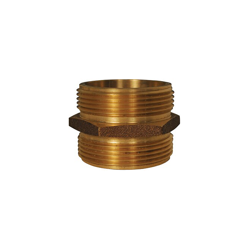 Dixon Double Male Hex Nipple Brass image