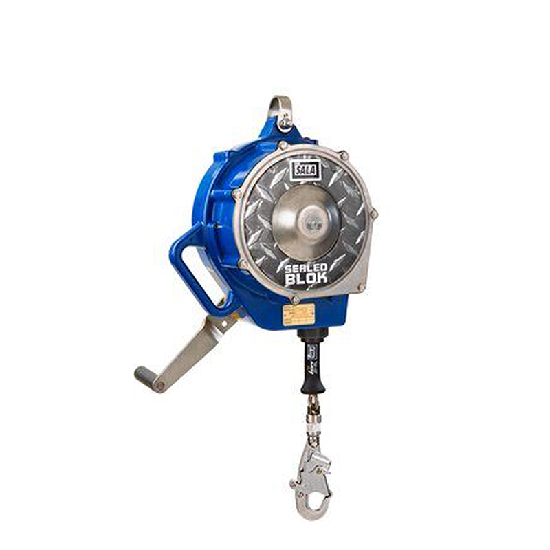 3M DBI-SALA Sealed-Blok Self Retracting Lifeline, 85', 3/16'' SS Cable, Swivel Snap Hook, Blue image