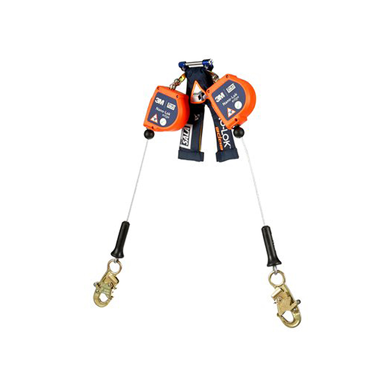 3M™ DBI-SALA® Nano-Lok™ edge Twin-Leg Quick Connect Self Retracting Lifeline - Orange, 8' image